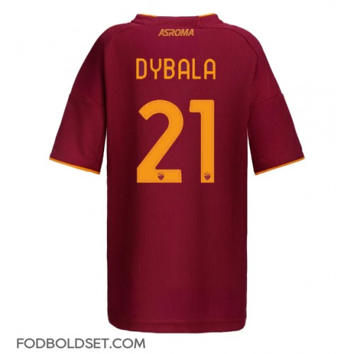 AS Roma Paulo Dybala #21 Hjemmebanetrøje Dame 2025-26 Kortærmet